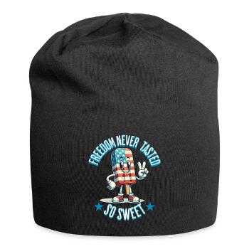 Taste of Freedom 4 juillet Ice Cream Design - Bonnet en jersey - noir - Devant