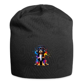 Splash Art Headphones Small Münsterländer - Bonnet en jersey - noir - Devant