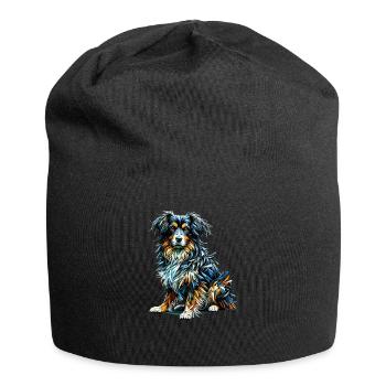 Polygon Art Small Münsterländer Munsterlander - Jersey Beanie - black - Front