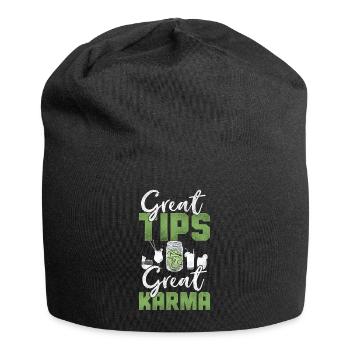 Bartender Mixologist Great Tips - Jersey Beanie - black - Front