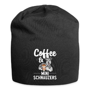 Schnauzer nain Chien Schnauzer - Bonnet en jersey - noir - Devant