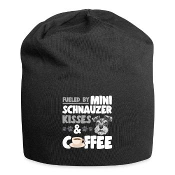 Schnauzer nain Chien Schnauzer - Bonnet en jersey - noir - Devant