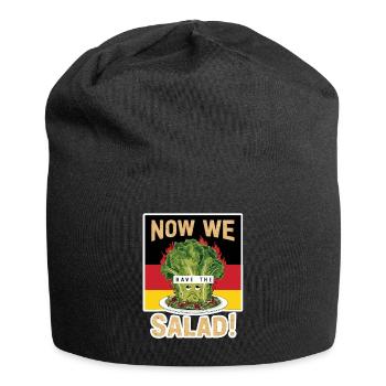 Maintenant, nous avons la salade Denglisch - Bonnet en jersey - noir - Devant