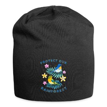 Protégez notre forêt tropicale - Bonnet en jersey - noir - Devant