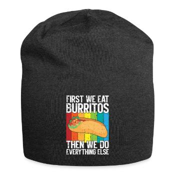 Burrito Gift - Jersey Beanie - charcoal grey - Front