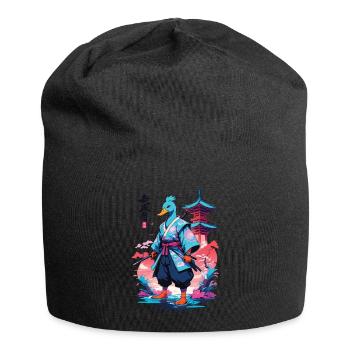 Esthétique Samurai Duck Style Vaporwave - Bonnet en jersey - noir - Devant