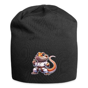 Bearded Dragons Bearded Dragons Karate Samurai - Jersey Beanie - black - Front
