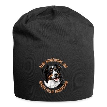 Border Collie KEINE HUNDEHAARE NUR BORDER COLLIE - Jersey-Beanie - Schwarz - Vorne