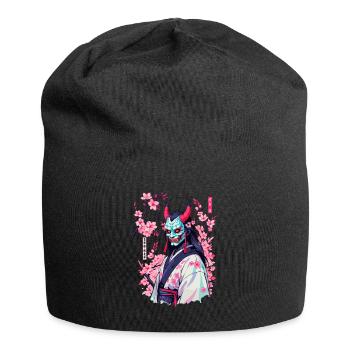 Oni Samouraï Vaporwave Esthétique Japon Culture - Bonnet en jersey - noir - Devant