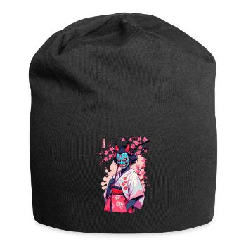 Oni Samouraï Vaporwave Esthétique Japon Culture - Bonnet en jersey - noir - Devant