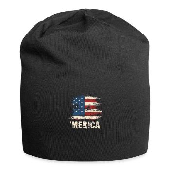 'Merica United States American Independence Day - Bonnet en jersey - noir - Devant