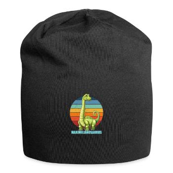 Maximilianosaurus Gift Idea for Maximilian - Jersey Beanie - black - Front
