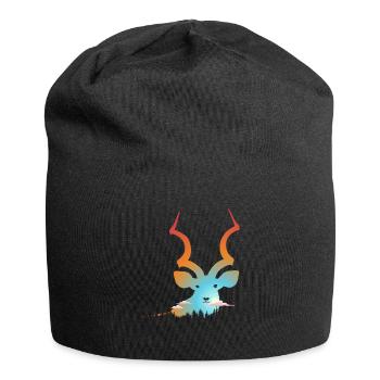 Majestätische Antilope Im Wald - Jersey-Beanie - Schwarz - Vorne