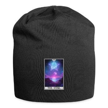 Tarotkarten Tarotkarte The Star Der Stern - Jersey-Beanie - Schwarz - Vorne