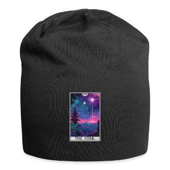 Tarotkarten Tarotkarte The Star Der Stern - Jersey-Beanie - Schwarz - Vorne