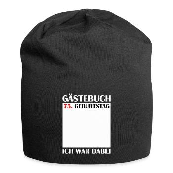 75th Birthday Women 75 Years Men Gift - Jersey Beanie - black - Front