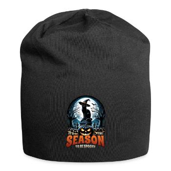 Scaredy Cat No Treats Just Halloween Tricks - Jersey Beanie - black - Front