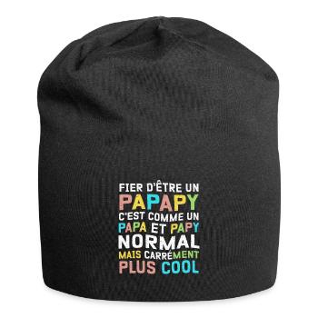 Papa et Papy - Homme Possédant Deux Titres - Bonnet en jersey - noir - Devant