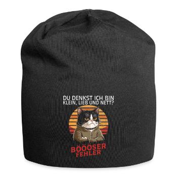 You think I'm small, sweet and nice? Fun - Jersey Beanie - black - Front