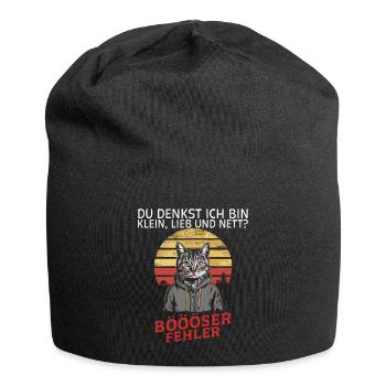 You think I'm small, sweet and nice? Fun - Jersey Beanie - black - Front