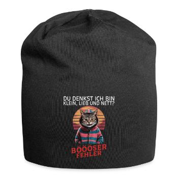 You think I'm small, sweet and nice? Fun - Jersey Beanie - black - Front