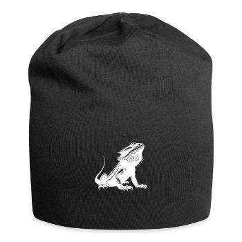 I love bearded dragons - Jersey Beanie - black - Front