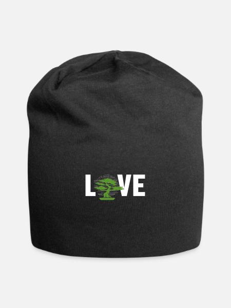 Bonsaï Love Bonsaï d’intérieur Bonsaï Pots Penjing - Bonnet en jersey - noir