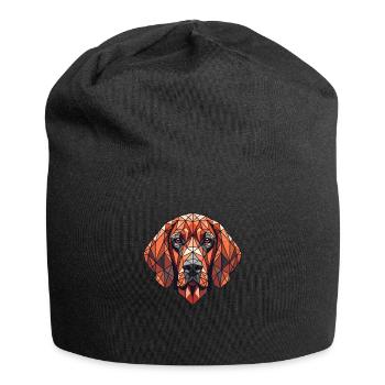 Geometric Art Redbone Coonhound - Jersey Beanie - black - Front