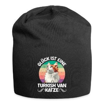 Turkish Van HAPPINESS IS A TURKISH VAN CAT - Jersey Beanie - black - Front