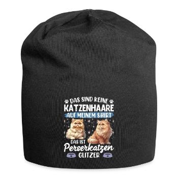 Persian Cat NO CAT HAIR THIS IS PERSIAN CAT - Jersey Beanie - black - Front