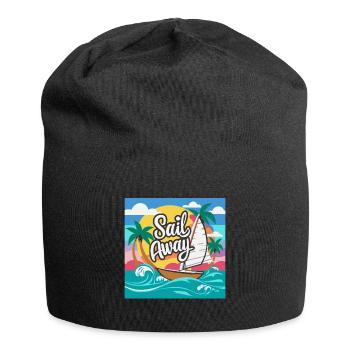 BOATS, SAIL AWAY - Jersey Beanie - black - Front