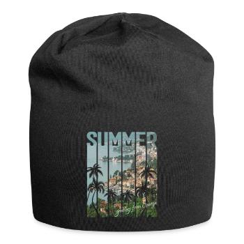 Croatia Croatia Hrvatska travel summer opatija - Jersey Beanie - black - Front