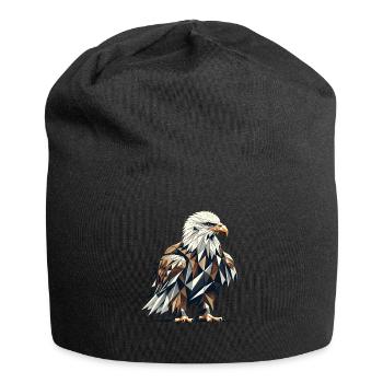 Geometric Art Bald Eagle Bald Eagles - Jersey Beanie - black - Front