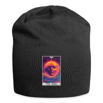 Tarotkarten Tarotkarte The Sun Die Sonne - Jersey-Beanie - Schwarz - Vorne