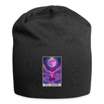 Cartes de tarot Carte de tarot La Lune La Lune - Bonnet en jersey - noir - Devant