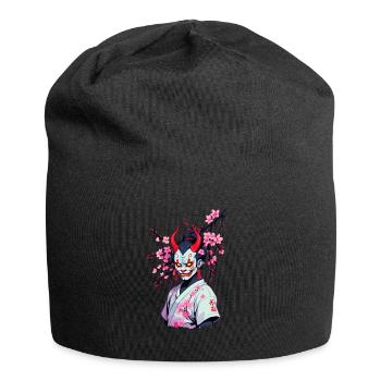 Oni Samouraï Vaporwave Esthétique Japon Culture - Bonnet en jersey - noir - Devant