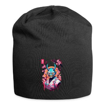 Oni Samouraï Vaporwave Esthétique Japon Culture - Bonnet en jersey - noir - Devant