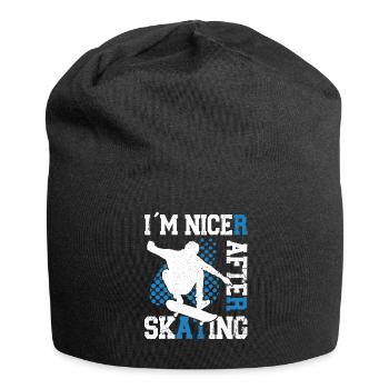Skateboard Art For Boys Girls Men Skateboard Gifts - Jersey Beanie - black - Front