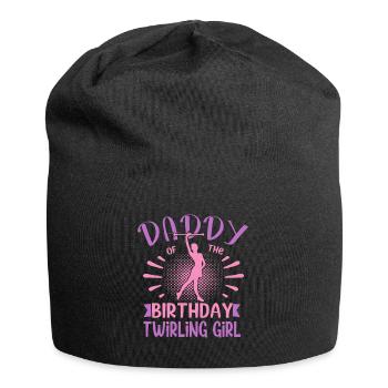 Daddy Of the Birthday Girl Twirling Family Design - Jersey-Beanie - Schwarz - Vorne
