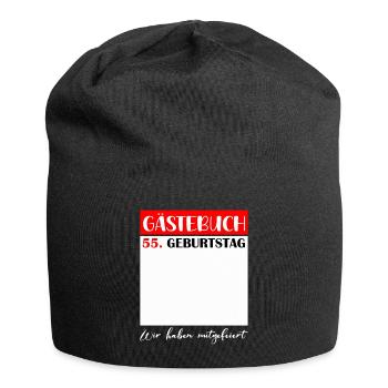 55e anniversaire femmes 55 ans hommes cadeau - Bonnet en jersey - noir - Devant