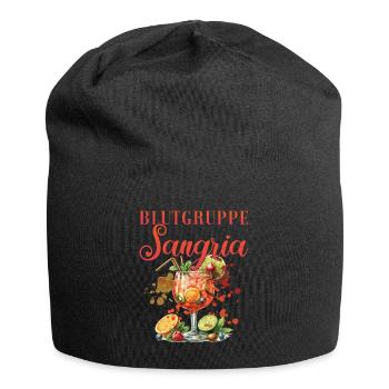 Cocktail Bartender Blood Type Sangria - Jersey Beanie - black - Front