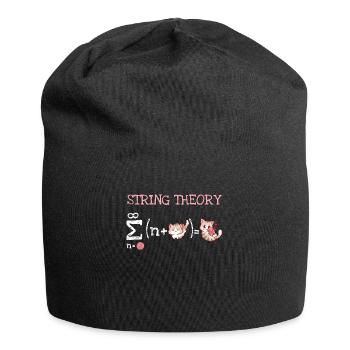 String Theorie Nerd Schrödingers Katze - Jersey-Beanie - Schwarz - Vorne