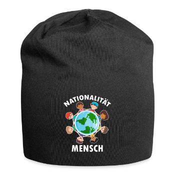 contre le racisme, contre la droite, contre les nazis, l’amour - Bonnet en jersey - noir - Devant