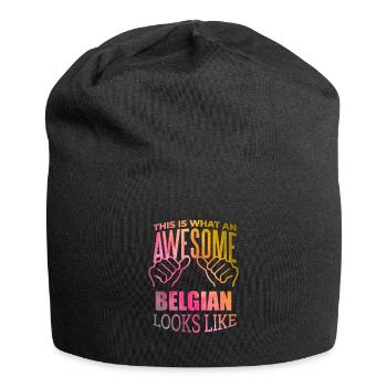 Belgique - Bonnet en jersey - noir - Devant