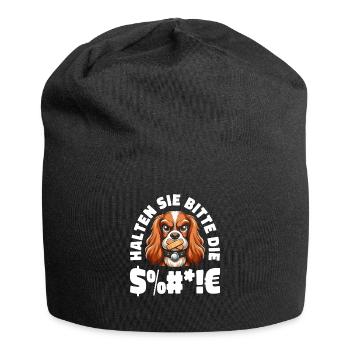 Cocker Spaniel Please keep your mouth shut - Jersey Beanie - black - Front
