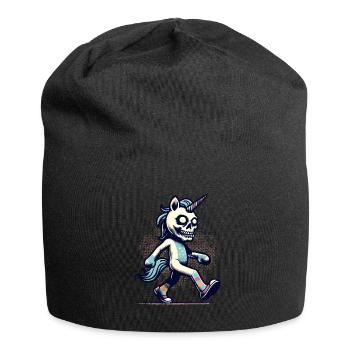 Zombie Einhorn Undead Mystical Creature - Jersey-Beanie - Schwarz - Vorne