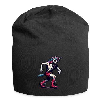 Zombie Einhorn Undead Mystical Creature - Jersey-Beanie - Schwarz - Vorne