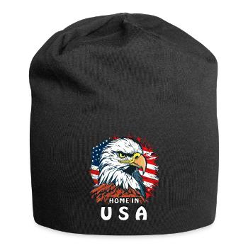 HABITAT DU PYGARGUE À QUEUE BLANCHE AUX ÉTATS-UNIS - Bonnet en jersey - noir - Devant