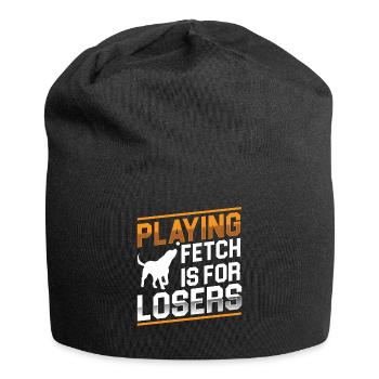 Flyball Canine Sport Agility Parcour Dog - Jersey-Beanie - Schwarz - Vorne