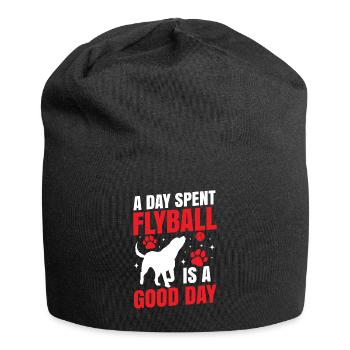 Flyball Canine Sport Agility Parcour Chien - Bonnet en jersey - noir - Devant
